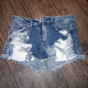American Eagle Super Distressed Hi-Rise Shortie Sz 12